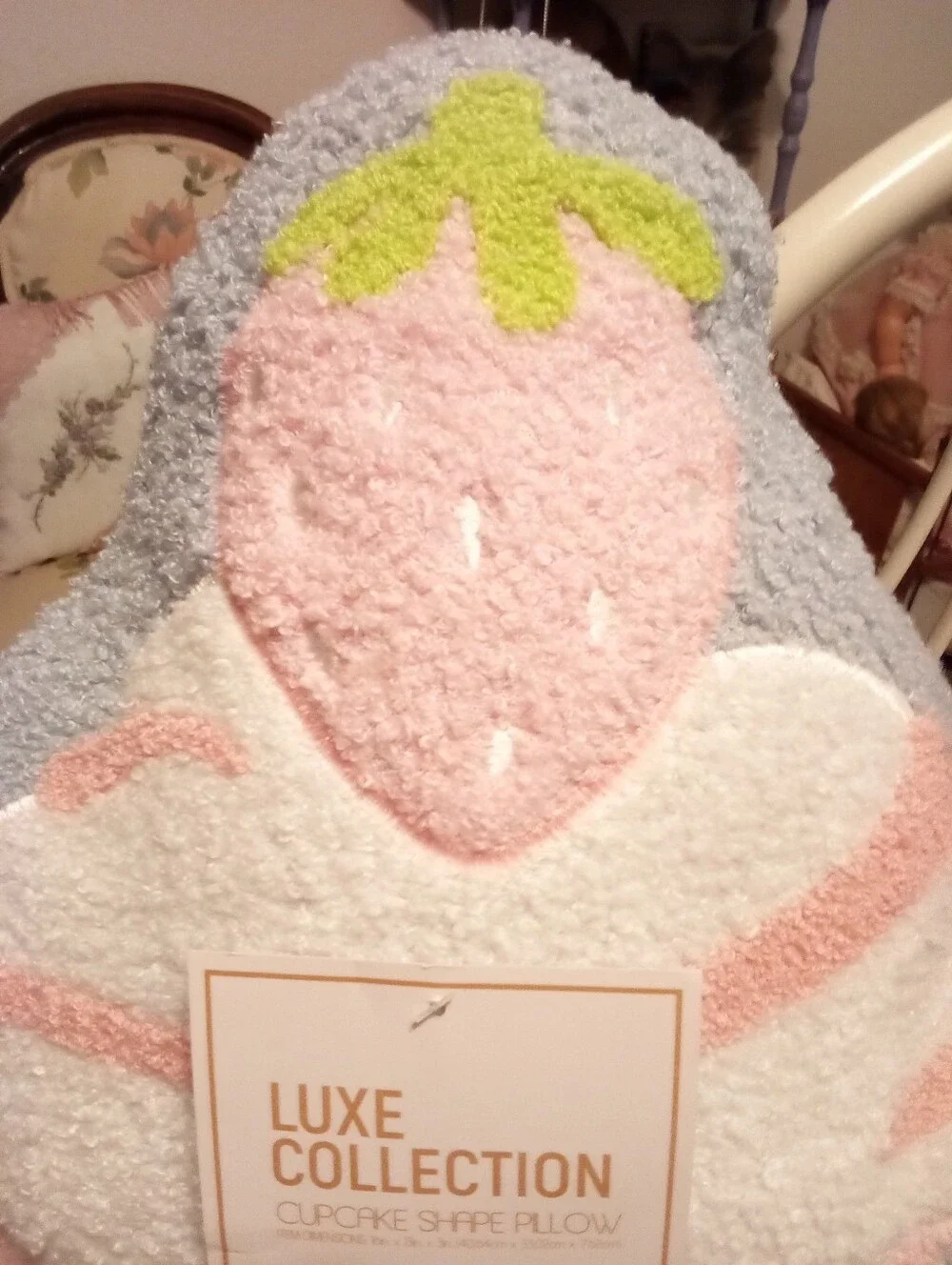 Strawberry 🍓 Cupcake Pillow